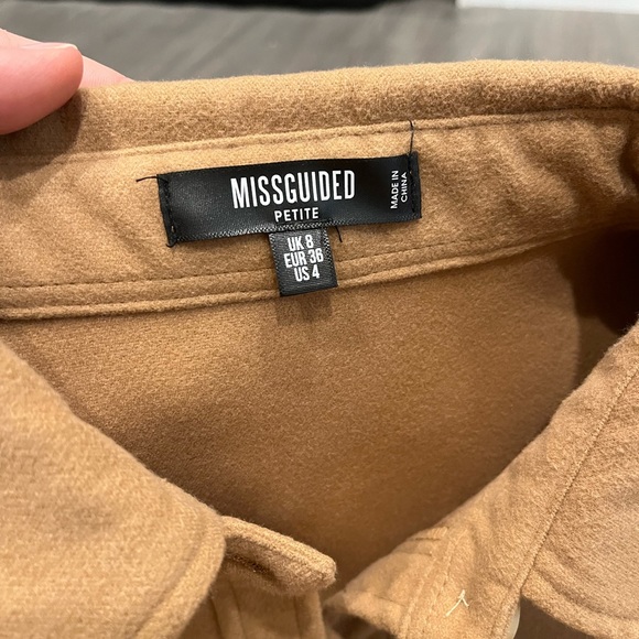 Camel coloured button up shacket - Picture 2 of 4